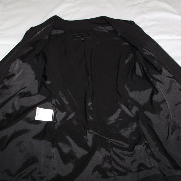 BCBGMAXAZRIA BLACK CLASSY LINED BLAZER JACKET SMALL - Picture 5 of 8